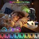 Astronaut Galaxy Projector for Bedroom, Star Projector Galaxy Light with App & Remote Control, White Noises, Bluetooth Speaker, Rocket Night Light for Kids, Ceiling, Gifts, Room Decor by TinyTreasures Baby Boutique