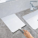 All-Purpose Stainless Steel Shower Squeegee for Shower Glass Door with 2 Adhesive Hooks, Bathroom Cleaner Tool Household Window Mirror Squeegee , Cleaning Tile Wall, Car, 10 Inch Silver by CozyNest Decor