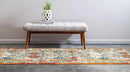 Unique Loom Rosso Collection Vintage, Traditional, Bohemian, Geometric, Distressed, Southwestern Area Rug (2' 7 x 10' 0 Runner, Beige/Orange) by CozyNest Decor