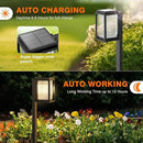 Solar Lights Outdoor Pathway 6 Pack, Solar Pathway Lights Outdoor 24" Tall Bright Auto On/Off Waterproof Garden Landscape Lighting for Path, Yard, Walkway, Driveway, Outside Decor Father's Day by CozyNest Decor