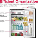 Frigidaire EFR331 Single Door Compact Refrigerator - Adjustable Thermostat Control - Reversible Doors - Front Blackboard, Write and Erase - Ideal for Dorm, Office, RV, Room - Black, 3.2 Cubic Feet by CozyNest Decor