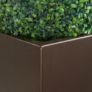 Metallic Heavy Tall Outdoor/Indoor Planter Box 14Lx14Wx30H Inches, Rectangular Tall Planter, Large Flowerpot, ‎25 Pounds, Espresso, No Assembly Required 1 Pack by GreenHaven Gardens