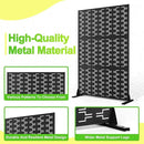 Outdoor Privacy Screen,72" H×47" W Metal Privacy Screen, Freestanding Privacy Fence Panels for Patio by GreenHaven Gardens