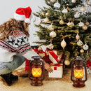 Solar Lantern Outdoor Hanging Solar Lights Dancing Flame Led Waterproof Camping Lamps, Landscape Decor for Table Patio Garden Yard Pathway Porch 2 Pack by CozyNest Decor
