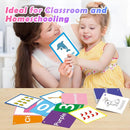 Toddler Learning Flash Cards, 60 PCS Double Sides Flashcards for Alphabets, Numbers, Colors, Shapes, Sight Words, Baby Cognitive Flashcards for Kids, Preschool Kindergarten Learning Activities by TinyTreasures Baby Boutique