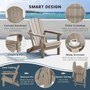 Westin Outdoors Laguna WO Home Furniture Adirondack Chair 2 PCS Set Outdoor Folding Patio Chair for Bon Fire Pit Garden Lawn Backyard Lounging Relaxing (Weathered Wood) by GreenHaven Gardens