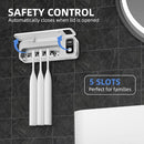 UV Toothbrush sanitiizer and Holder, Strong Saniti zer Air Drying, 200s and 400s Timed Toothbrush Case, 2200mAh Rechargeable Cordless Wall Mounted Home Toothbrush steril izer by CozyNest Decor