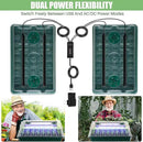 2 Pack Seed Starter Tray with Grow Light High Dome Seed Germination Kit 80 Cells with 4 LED Grow Lights Seedling Starter Kit with Smart Timer and 3 Modes for Home Gardeners, Indoor Greenhouse by GreenHaven Gardens