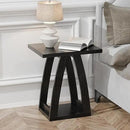 End Tables Living Room, Side Table Beside Sofa, Nightstand for Bedroom, Couch Side Table with Shelf, Modern End Table for Living Room, Black End Table by CozyNest Decor