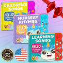 Learning Songs: Musical Toys & Interactive Sound Book for Toddlers 1-3, Baby’s First Year Music Book Gift, Singing Book for 1 Year Old Toddler & Kids, Nursery Rhymes Musical Books for Baby & Children by TinyTreasures Baby Boutique