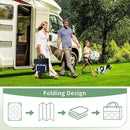 GENIMO Outdoor Rug Waterproof for Patio Decor, 5'x8' Reversible Plastic Straw Rug Carpet, Camping Mats for Outdoor, RV, Backyard, Deck, Balcony, Picnic, Blue & White by CozyNest Decor