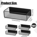 Tioncy 4 Pcs Magnetic Storage Bin Magnetic Locker Organizer for Pegboard Refrigerator Shelves Basket Container Wire Storage Holder for Kitchen Home Whiteboard(Black,10.6''l) by CozyNest Decor