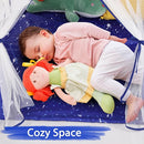 Monobeach Mermaid Princess Tent Girls Blue Large Playhouse Kids Castle Play Tent with Star Lights Gift Toy for Children Indoor and Outdoor Games by TinyTreasures Baby Boutique