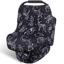 Rquite All-in-1 Car Seat Cover Baby, Carseat Covers for Girl Boy, Stretchy Soft Infant Car Seat Cover, Multi-use Baby Carrier Cover, Car Seat Canopy, Stroller Sun Shade, Nursing Breastfeeding Cover by TinyTreasures Baby Boutique