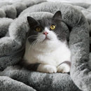 BEDELITE Faux Fur Throw Blanket for Couch, Soft and Cozy Luxurious 3D Striped Fluffy Blanket, 770GSM Thick Warm Plush Fuzzy Faux Rabbit Fur Blanket for Women Gift (Crey, 50"x 60") by CozyNest Decor