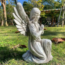 Praying Angel Garden Statue, Religious Fairy Sculpture Waterproof Decorative Figurine Art Decor for Patio, Lawn, Yard, Housewarming Ornament Present Angels HSa-1 by GreenHaven Gardens