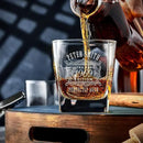Custom Whiskey Decanter and Whiskey Glasses Set in Handcrafted Box by CozyNest Decor
