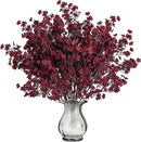 Sggvecsy 15 Pcs Babys Breath Artificial Flowers Gypsophila Bouquets Bulk Real Touch Fake Silk Flowers for Home DIY Floral Arrangement Table Centerpiece Fall Thanksgiving Autumn Decoration (Burgundy) by CozyNest Decor