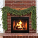5FT Christmas Norfolk Pine Garland -2PCS, Artificial Pine Needles Garlands Faux Greenery Fake Garland for Holiday Fireplace,Table,Window,Stairs,Mante,Indoor Outdoor Decor by CozyNest Decor