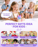 IROO Mini Karaoke Machine for Kids, 2025 TOP Toys Birthday Gifts Ideas for Girls Ages 4, 5, 6, 7, 8, 9, 10, 12+ Years Old, Portable MP3 Player with 3 Wireless Mics for Party by TinyTreasures Baby Boutique