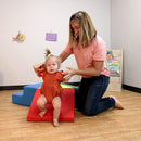 FDP SoftScape Toddler Playtime Junction 360 Climber, Indoor Active Play Structure for Toddlers and Kids; Safe Soft Foam for Crawling, Climbing and Sliding (4-Piece) - Assorted, 13799-AS by TinyTreasures Baby Boutique