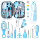 Baby Grooming Kit, Infant Safety Care Set with Hair Brush Comb Nail Clipper Nasal Aspirator,Baby Essentials Kit for Newborn Girls Boys (Blue-20 in 1) by TinyTreasures Baby Boutique