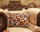 Lumbar Klimt Modern Pillow Cover | Cream, Multicolor Tree of Life, Birds, Floral Suzani Floral Pattern | 14" x 20" | 1 Count by CozyNest Decor