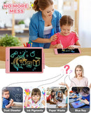 KOKODI 10 Inch LCD Writing Tablet with Anti-Lost Stylus, Erasable Doodle Board Colorful Toddler Drawing Pad, Car Travel School Games Toys for 3 4 5 6 7 8 Kids, Birthday Gift for Girls Boys Pink by TinyTreasures Baby Boutique