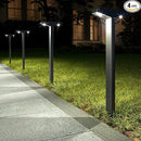 JSOT Solar Lights Outdoor 4 Pack, Solar-Powered Landscape Lighting for Outside, Perfect IP65 Waterproof Solar Pathway Lights for Backyard, Lawn, Driveway, Walkway, Garden Decorative. (Cool White) by GreenHaven Gardens