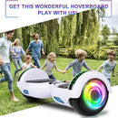 SISIGAD Scooters for Kids Ages 6-12, with Built-in Bluetooth Speaker and 6.5" Colorful Lights Wheels, Safety Certified Self Balancing Scooter Gift for Kids by TinyTreasures Baby Boutique
