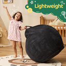 Bean Bag Chairs Teardrop Bean Bag Chair Beanbag Chair with Memory Foam Filled Machine Washable Cover for Living Room, Bedroom (Small,Black) by TinyTreasures Baby Boutique