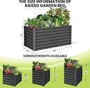 Large Outdoor Planter Boxes Kit Set of 2,6x3x2ft Galvanized Raised Bed Planter with Open-Ended Base Design, Elevated for Outdoor Plants, Durable Raised Bed for Gardening,Green by CozyNest Decor