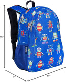 Wildkin 15-inch Kids Backpack – Durable, Padded, Adjustable for School & Travel - Robots by TinyTreasures Baby Boutique