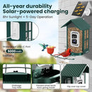 SOLIOM Solar Bird Feeder with Camera for Outdoors - AI Smart Birdhouse, 2K Live View & Instant Alerts, Squirrel Proof - Perfect Bird Watching Gift (Green) by GreenHaven Gardens
