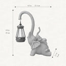 Solar Garden Statue 10 Inch Elephant Decor for Outside Yard Decoration Outdoor Unique Housewarming Gardening Birthday Gifts for Women Grandma by GreenHaven Gardens