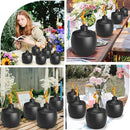6-Pack Citronella Tabletop Torches, 21.5 oz Table Top Torches for Outdoor, Metal Oil Burner Candles, Garden Torches with Fiberglass Wick for Yard, Patio, Deck, Garden, Party, Landscape by GreenHaven Gardens