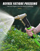 RAINPOINT Heavy Duty Metal Spray Nozzle for Garden Hose, High Pressure Garden Hose Nozzle with Adjustable Spray Patterns for Watering Plants, Car Washing, and Pet Showering (2 pcs) by GreenHaven Gardens