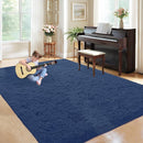 5x8 Area Rug for Living Room: Fluffy Shag Soft Washable Rugs Fuzzy Plush Indoor Carpet for Bedroom Nursery Playroom Dorm Kids Girls Boys Room (Navy Blue, 5'x8') by TinyTreasures Baby Boutique