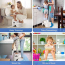 Maliton Baby Potty Training Seat with Step Stool, Toddler Toilet Seat for Boys Girls, Anti-Slip Toddler Stool for Bathroom, Kitchen, Toilet Potty Training Set(One Potty Seat+Two Step Stool for Kids) by TinyTreasures Baby Boutique