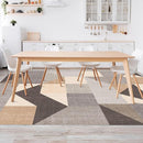 HOMFINE Washable Modern Area Rug - Geometric Style 8x10 Rugs for Living Room, Bedroom, Machine Washable Rug Soft Non Slip Non Shedding Area Rug - Grey Brown, 8'x10' by TinyTreasures Baby Boutique