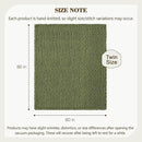 Carriediosa Chunky Knit Throw Blanket 60" X 80" Twin, 100% Hand Made Large Chenille Loop Yarn Soft Fluffy Throws for Couch Sofa Bed, Big Crochet Cozy Heavy Thick Cable Woven Blankets, Olive Green by CozyNest Decor