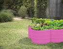 Galvanized Raised Garden Beds Outdoor // 3×3×1 ft Planter Raised Beds for Gardening, Vegetables, Flowers // Large Metal Garden Box (Pink) // Patented Tool-Free Design by GreenHaven Gardens