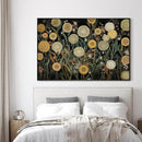 SIGNWIN 46"x72" Extra Large Framed Wall Art Whimsical Dandelion Field in Yellow and Green, Playful Botanical Print for Home Living Room Bedroom Decor (Frame Assembly Required) by CozyNest Decor