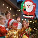 WERNNSAI Christmas Piata Large Pull String With Blindfold Bat - Cute Santa for Party Games, Red Decorations 16.5" x 12.4" - Gifts for Kids by TinyTreasures Baby Boutique