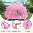 Alvantor Pop Up Playpen- 7'x7'x44”Baby Playpens Large Kids Play Tent Portable and Foldable Playpen Indoor/Outdoor Play Yard with Protective Mesh, UV SPF 50+ Sunshade, and Soft Foam Floor, Pink by TinyTreasures Baby Boutique
