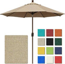 EliteShade USA 10-Year-Non-Fading 10Ft Market Umbrella Patio Umbrella Outdoor Table Umbrella with Ventilation, Heather Beige by GreenHaven Gardens