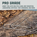 Squirrel Products U Shape Garden Stakes Metal, 6 Inch Landscaping Staples, 11 Gauge Stakes for Landscaping Fabric, 2.9mm 15x2.5x15cm – 200 Pack