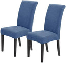 Joccun Chair Covers for Dining Room Set of 2,Dining Chair Slipcovers Stretch Dining Room Chair Covers Seat Protector,Washable Parsons Chair Cover for Home,Hotel(Riverside,2 Pack) by CozyNest Decor