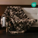 BENVWE Fluffy Faux Fur Throw Blanket for Couch, Soft Plush Thick Cozy Fuzzy Luxury Minky Bubble Blanket for Home Living Room Decor Gift for Women, Tie-dye Coffee, 60" x 80", 1100GSM by CozyNest Decor