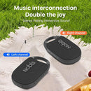 NOBIS Clip N1 Portable Bluetooth Speaker with App, Beat Mode, Up to 24H Playtime, IP68 Waterproof, BT 5.3, HD Sound, Stereo Pairing, Custom EQ, Perfect for Outdoor, Home and Adventure (Black) by TinyTreasures Baby Boutique